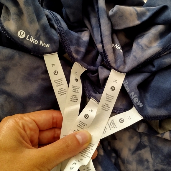 Lululemon Align Pant 28" *Diamond DyeDiamond Dye Asphalt Grey True Navy Sz 20 - Picture 9 of 9